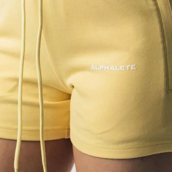 NEW ALPHALETE WOMEN’S CORE SHORTS - Frozen Spring - Picture 3 of 9